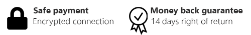 SSL encrypted connection, money back guarantee