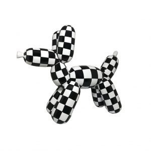 Balloon Dog Black/white Large