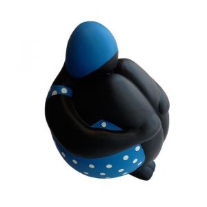 Sitting Ballerina Blue medium