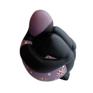 Sitting Ballerina Purple XS