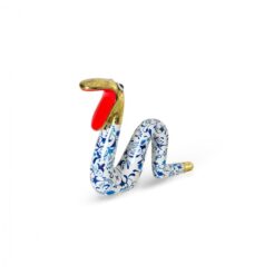 Moving Snake Delftblue Gold
