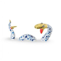Swimming Snake Delftblue Gold