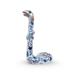 Standing Snake Delftblue Silver