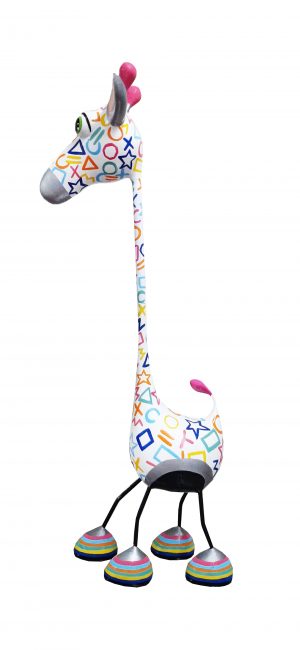 Crazy Giraffe White small Kunst en Kadootjes