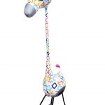 Crazy Giraffe White small Kunst en Kadootjes