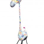Crazy Giraffe White small Kunst en Kadootjes