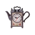 Design Theepot klok Kunst en Kadootjes