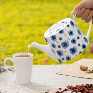 Theepot papaver Kunst en Kadootjes