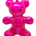 Balloon bear metallic pink Kunst en Kadootjes