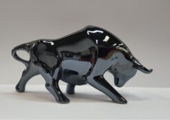Stier Glans Wit Medium Kunst en Kadootjes
