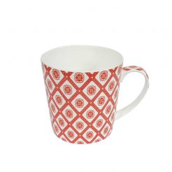 Mok Bloemen rood Kunst en Kadootjes