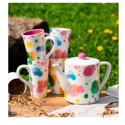Theepot bonte vlekken Kunst en Kadootjes