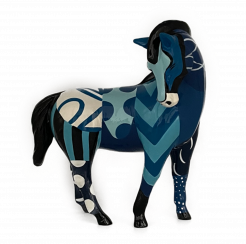 Paard "Marc" Blauw Kunst en Kadootjes