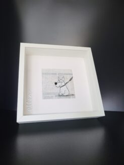 Handmade pen drawing with Dog