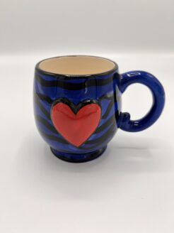 Blue Mug with red heart