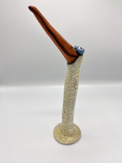 Stork with Orange Beak