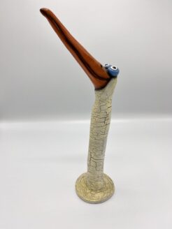 Stork with Orange Beak