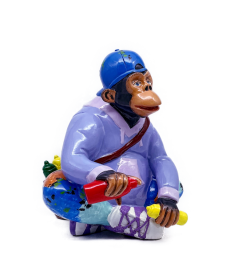 Monkey Artist "Tom" Lilac Medium