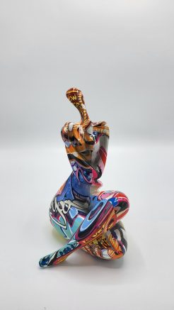 “Street Art” Woman (leg left-over-right) version 2