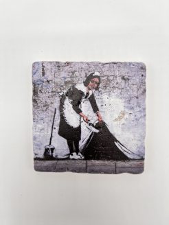 Banksy Tile 'Sweep It Under the Carpet'