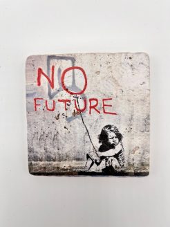 Banksy Tile 'No Future'