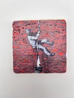 Banksy Tile 'Create Escape'