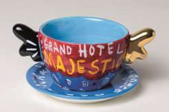 Coffee Cup & Saucer, Blue Majestic