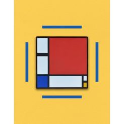 Mondrian PVC Magnet