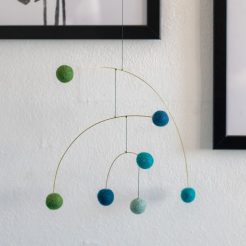 Hanging Art - Felt Balls (Blue/Green)