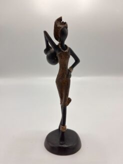 African Statuette of Lady with Vase