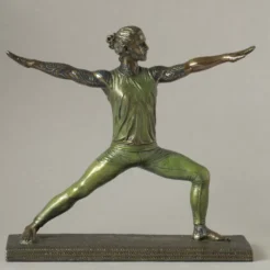 Body Talk Yoga – Warrior pose, tattooed