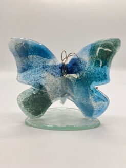 Glass Butterfly - Fire Blue