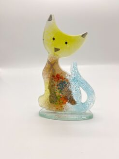 Standing Cat Medium - Hydra Lime