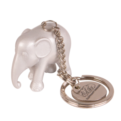 Elephant Parade Keychain - Metallic Silver