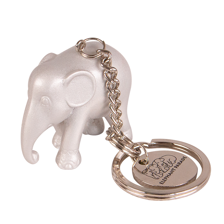 Elephant Parade Keychain - Metallic Silver