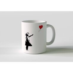 Banksy Ceramic Mug 325ml - Girl With Balloon