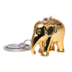 Elephant Parade Keychain - Chrome Gold