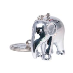 Elephant Parade Keychain - Chrome Silver