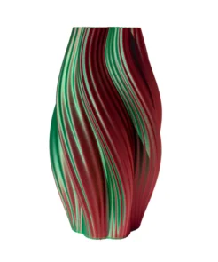 Multicolor Vase “Hot Ice Cream” (green/red) 20cm
