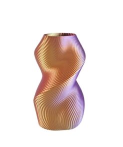 Multicolor Vase “Siluet” (purple/gold/red) 20cm