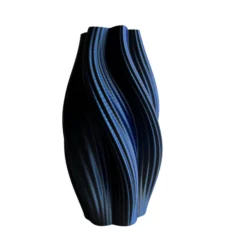 Multicolor Vase “Hot Ice Cream” (blue/purple/black) 20cm