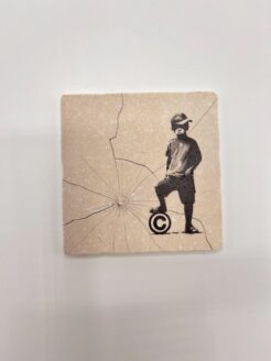 Banksy Tile ‘Copyright Rebel’