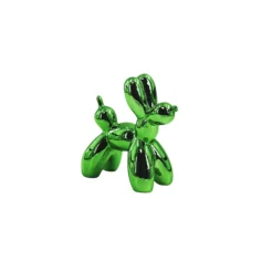 Balloon Dog Groen metallic 20x9x19