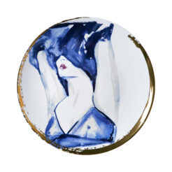 Victoria Verbaan wall plate - Undress me - Ceramic - 31 cm