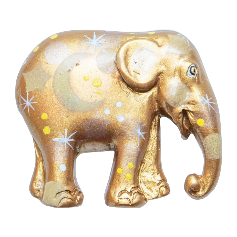 3D Magneet 7cm – Sparkling Celebration Gold