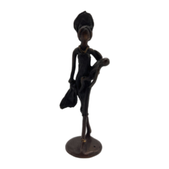 African Black Statue of Mother and Child