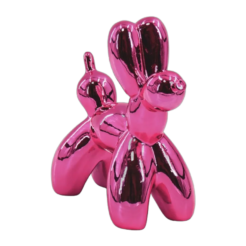 Balloon Dog Pink metallic 20x9x19