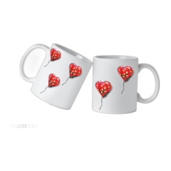 Banksy Ceramic Mug 325ml – Bandaged Heart