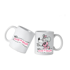 Banksy Ceramic Mug 325ml – Minnie Living the Dream