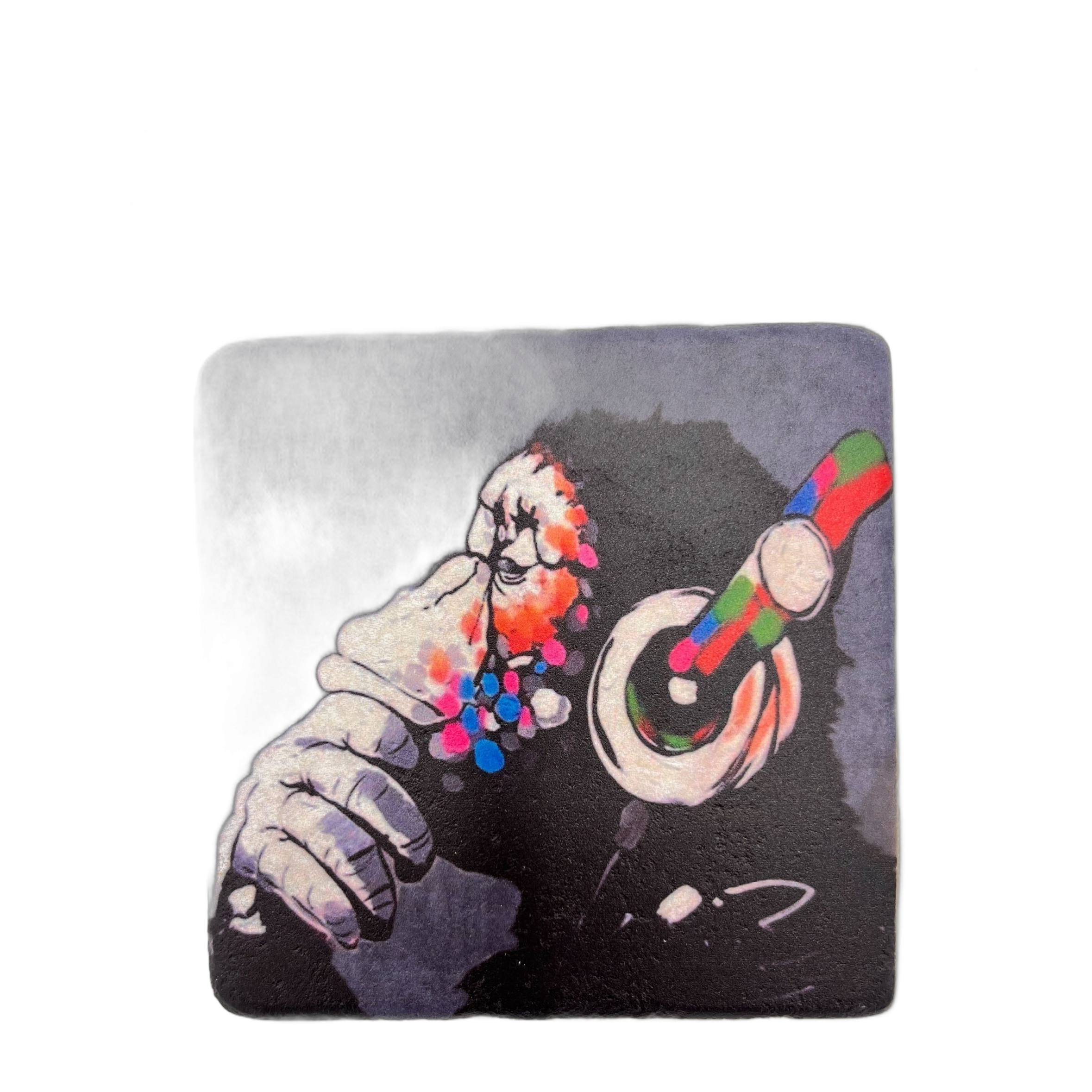 Banksy Tile ‘DJ Monkey’